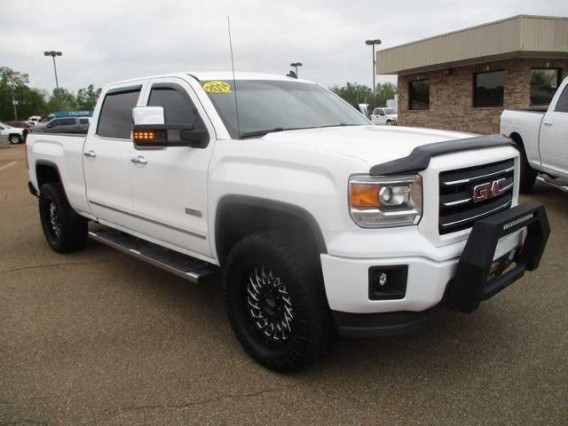 2014 GMC Sierra 1500 SLT Crew Cab 4WD in Summit White — front three-quarter view