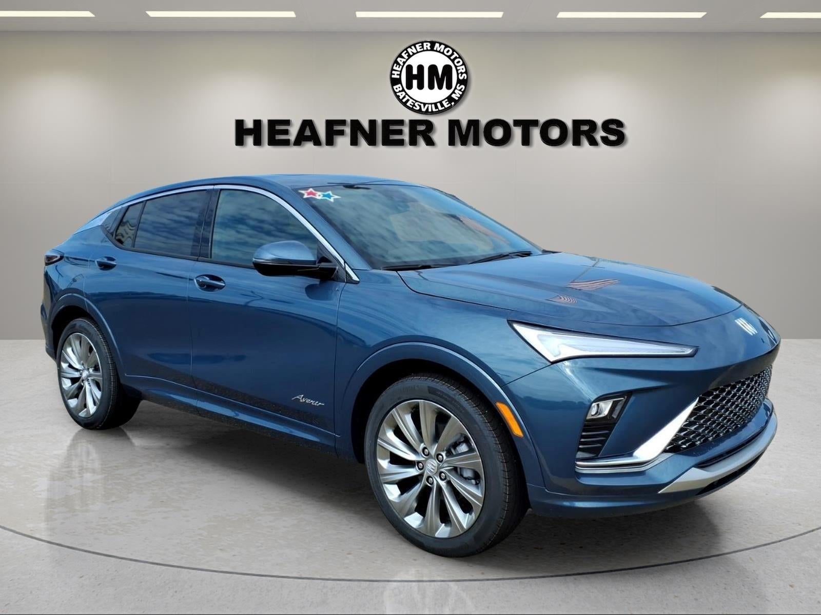 2026 Buick Envista Avenir in Ocean Blue Metallic — front three-quarter view