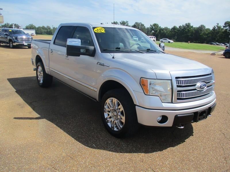 2011 Ford F-150 Platinum SuperCrew 5.5-ft. Bed 4WD in Silver — front three-quarter view
